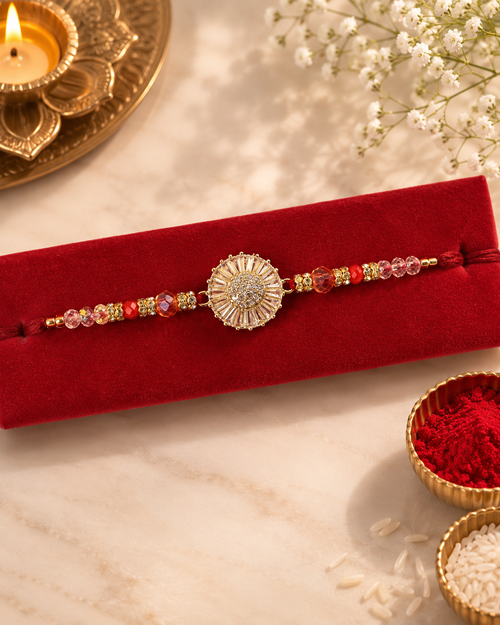 Premium AD Rakhi Collection | Designer American Diamond Rakhi for Brother | Luxury Raksha Bandhan Rakhi | 4 Elegant Variants