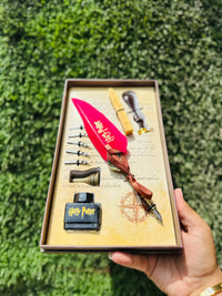 Harry Potter Premium Edition Writing Set | Feather Quill Pen, Ink Bottle & Accessories Gift Set