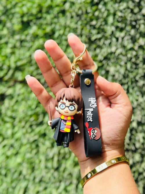Premium Harry Potter Stationery Combo | Harry, Ron, Hermione & Draco Pens, A5 Notebook & Harry Potter Keychain | Gift Set for Potterheads