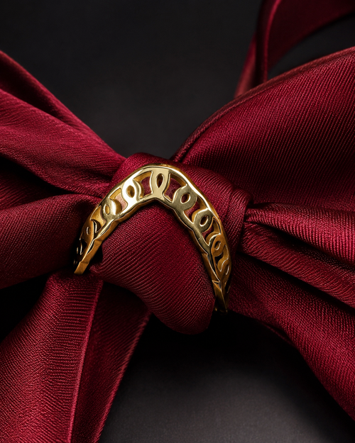 Anti Tarnish Stylish V Ring for Women | Gold Ring | Sizes 7 & 8