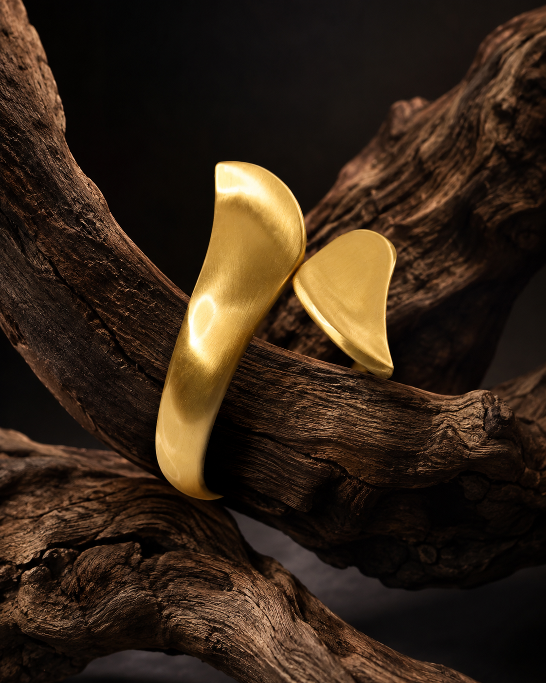 Anti Tarnish Gold-Tone Statement Earrings for Women | Stylish Modern Leaf Earrings | Minimalist Fashion Jewellery for Party, Office & Everyday Wear
