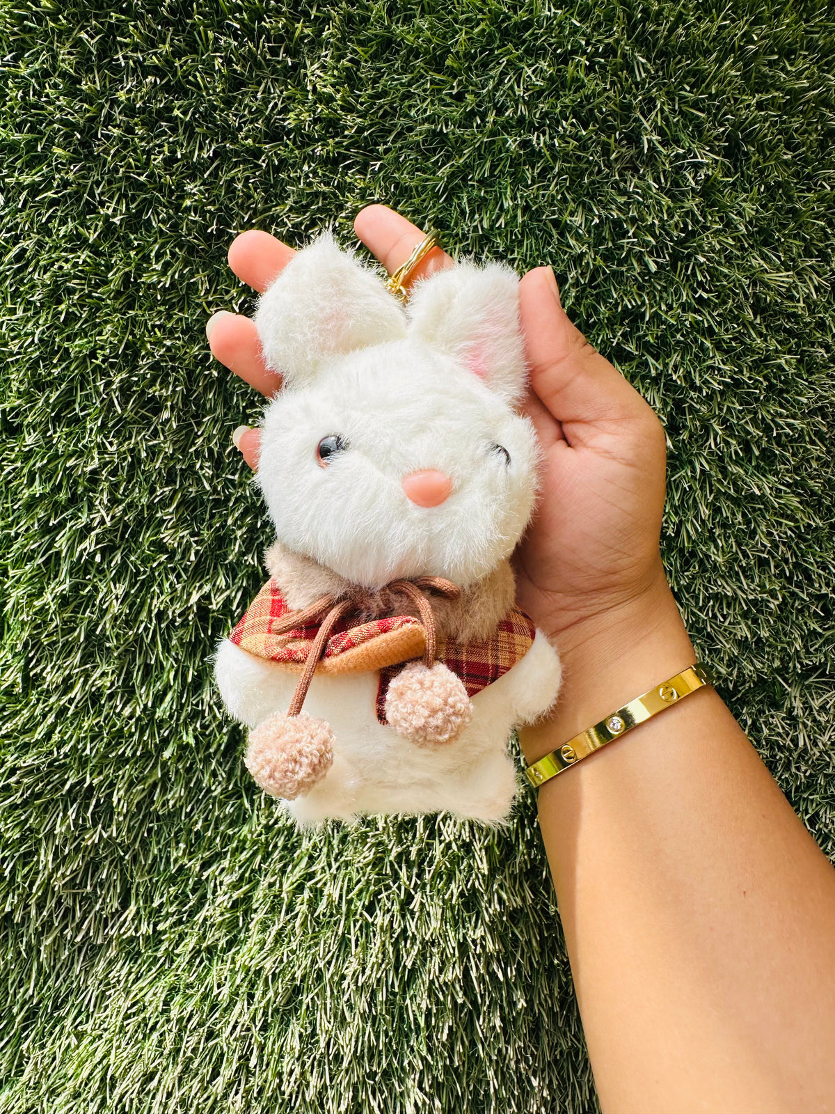 Cute Bunny Plush Keychain for Girls & Kids | Soft Rabbit Bag Charm & Backpack Accessory | Adorable Rabbit Keyring