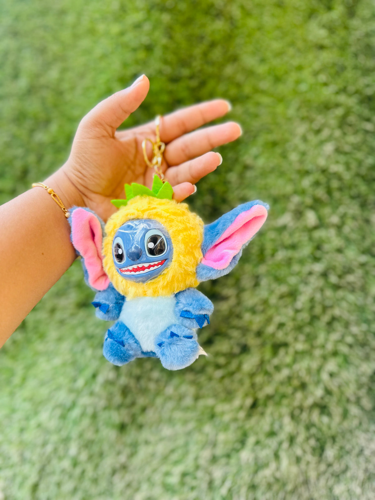 Stitch Plush Keychain | Cute Blue Alien Plush Bag Charm & Keyring | Adorable Cartoon Keychain