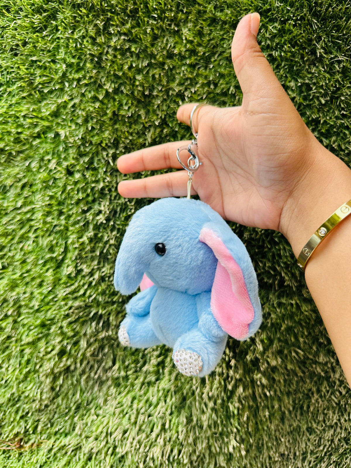 Cute Elephant Plush Keychain | Soft Elephant Bag Charm with Clip for Kids, Girls & Gifting