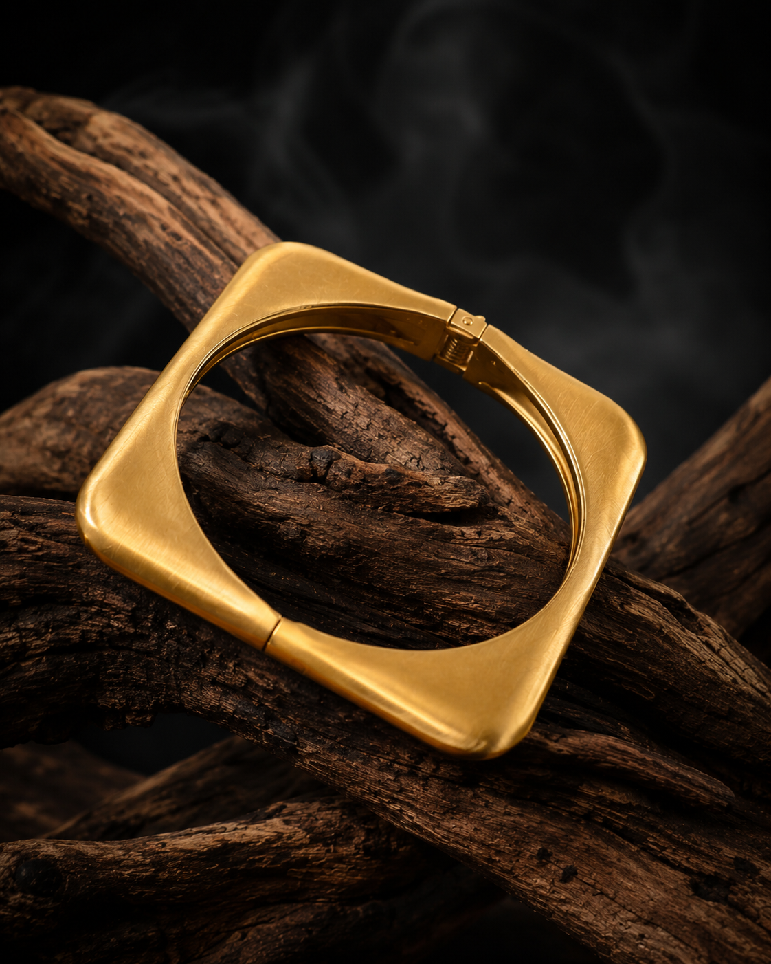 Trendy Anti Tarnish Bracelet for Women | Bold Gold-Tone Statement Bracelet | Stylish Minimalist Cuff Jewellery | Modern Everyday & Party Wear