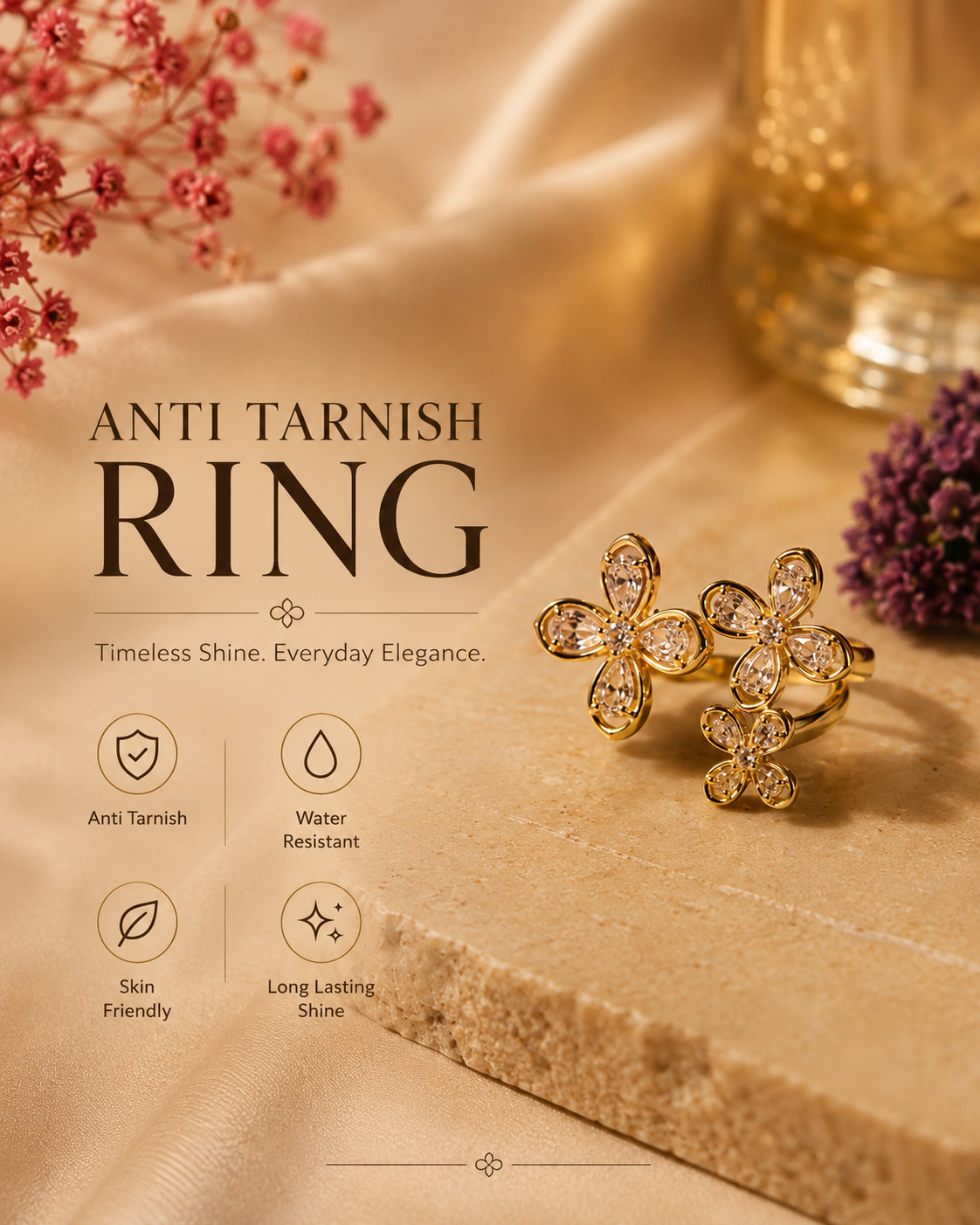 Golden Bloom Ring