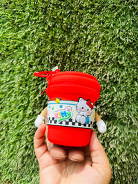 Hello Kitty Coin Pouch with Rotating Arms & Feet | Cute Mini Zipper Coin Purse with Clip for Kids, Girls & Gifting