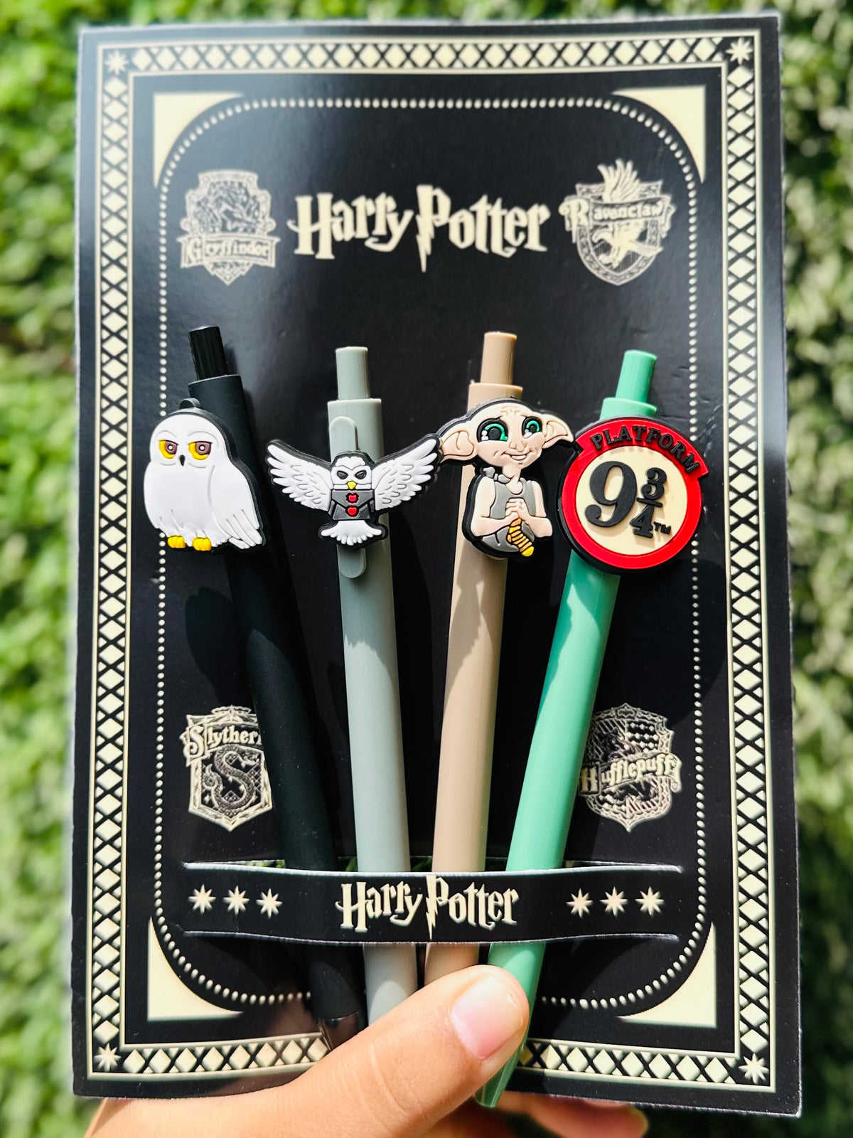 Harry Potter Themed 4 Ball Pen Set | Hogwarts Magical Stationery Pens | Potterhead Gift