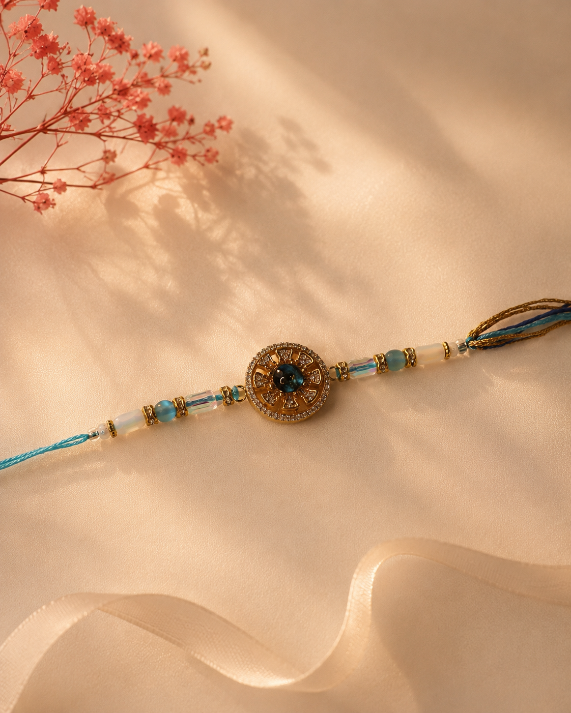Premium AD Spinner Rakhi for Brother | Designer Rotating Rakhi with Gift Box | 3 Elegant Variants