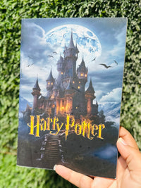 Premium Harry Potter Stationery Combo | Harry, Ron, Hermione & Draco Pens, A5 Notebook & Harry Potter Keychain | Gift Set for Potterheads
