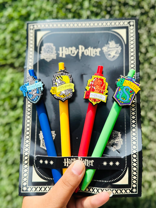 Harry Potter 4 Houses Ball Pen Set | Gryffindor, Slytherin, Ravenclaw & Hufflepuff