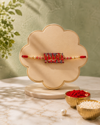 Rakhi for Brother Personalized Name Rakhi Veera Designer Premium Handmade Thread Rakhi | Stylish Raksha Bandhan Gift for Brother | Jugnu Store