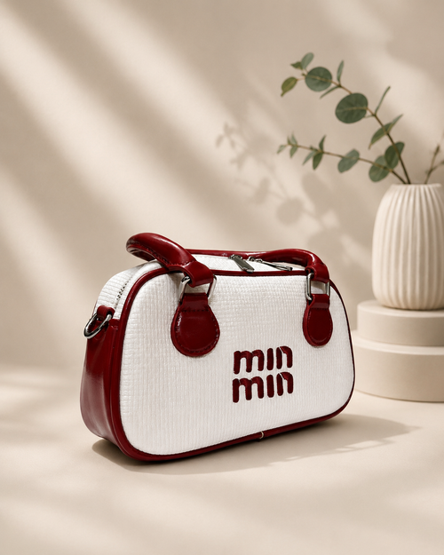 Min Min Mini Bowling Handbag for Women with Sling Strap & Zipper Closure | Cute Everyday Mini Bag