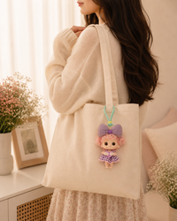 Cute Doll Keychain | Kawaii Mini Doll Bag Charm | Cartoon Figure Keyring
