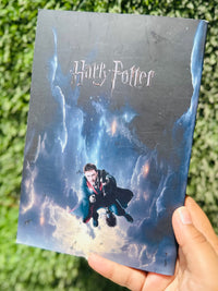 Premium Harry Potter Stationery Combo | Harry, Ron, Hermione & Draco Pens, A5 Notebook & Harry Potter Keychain | Gift Set for Potterheads