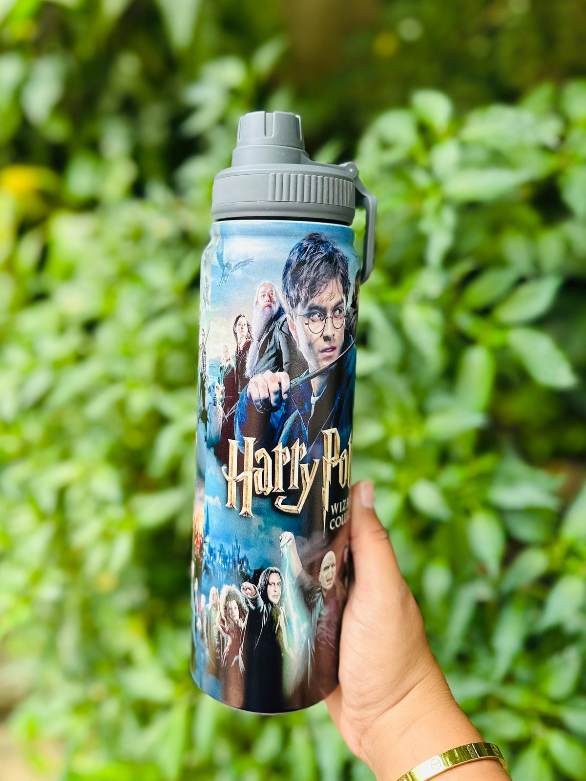 Harry Potter 800 ML Stainless Steel Leakproof Water Bottle | Wizarding Collection