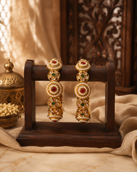 Jugnu Maharani Kundan Pearl Kada Set