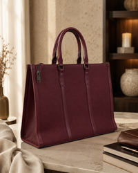 Premium Office Tote Bag for Women with Detachable Sling Strap