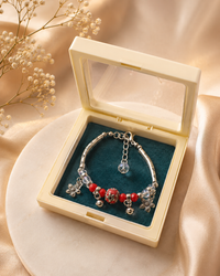 Designer Rakhi Bracelet for Sister & Bhabhi | Adjustable Charm Bracelet Gift for Raksha Bandhan | Premium Gift Box