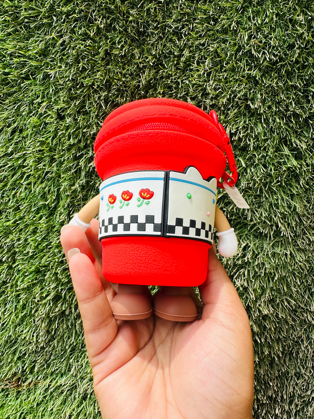 Hello Kitty Coin Pouch with Rotating Arms & Feet | Cute Mini Zipper Coin Purse with Clip for Kids, Girls & Gifting