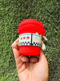 Hello Kitty Coin Pouch with Rotating Arms & Feet | Cute Mini Zipper Coin Purse with Clip for Kids, Girls & Gifting