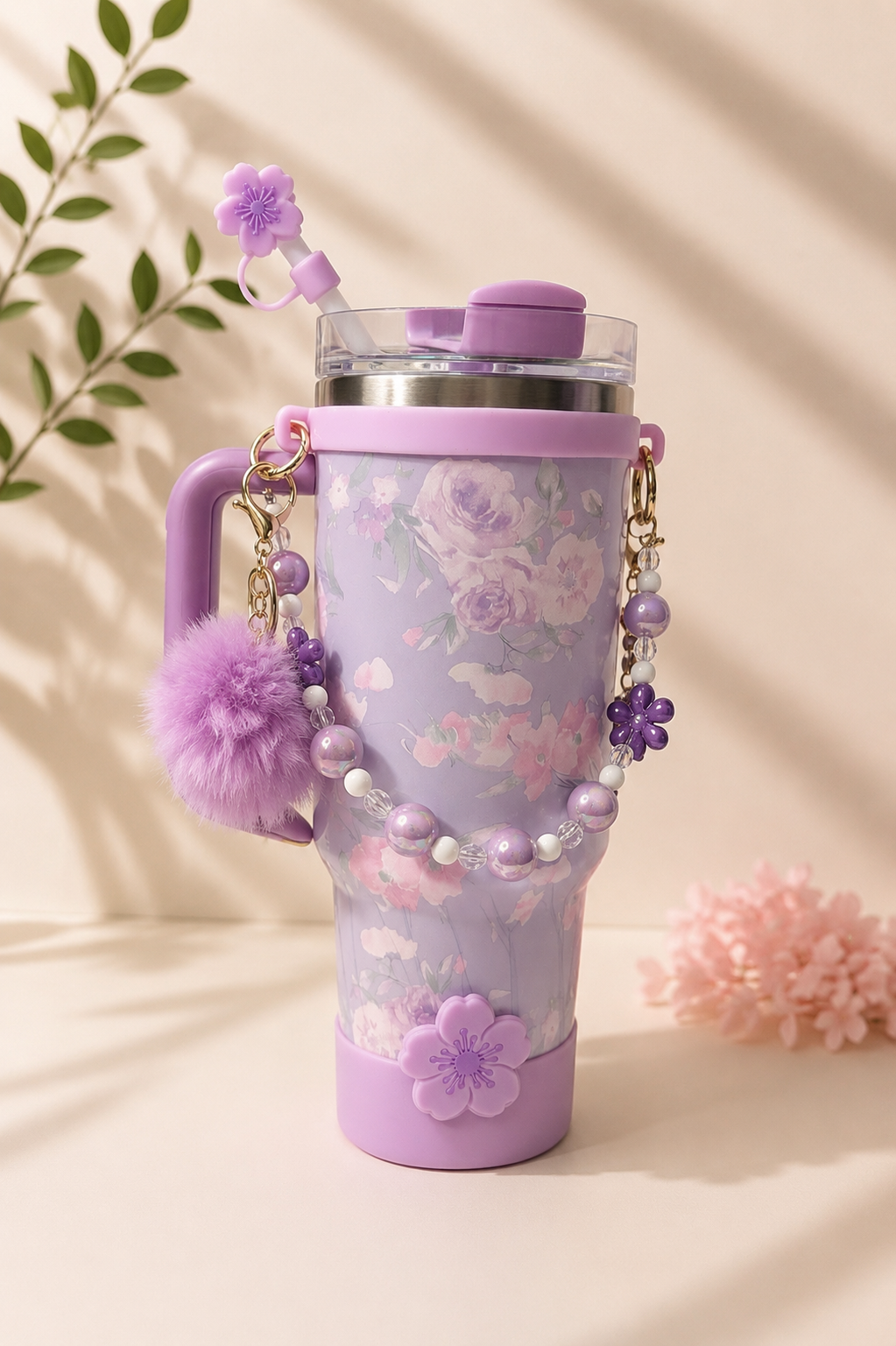 1200ML Bloom Charm Floral Tumbler