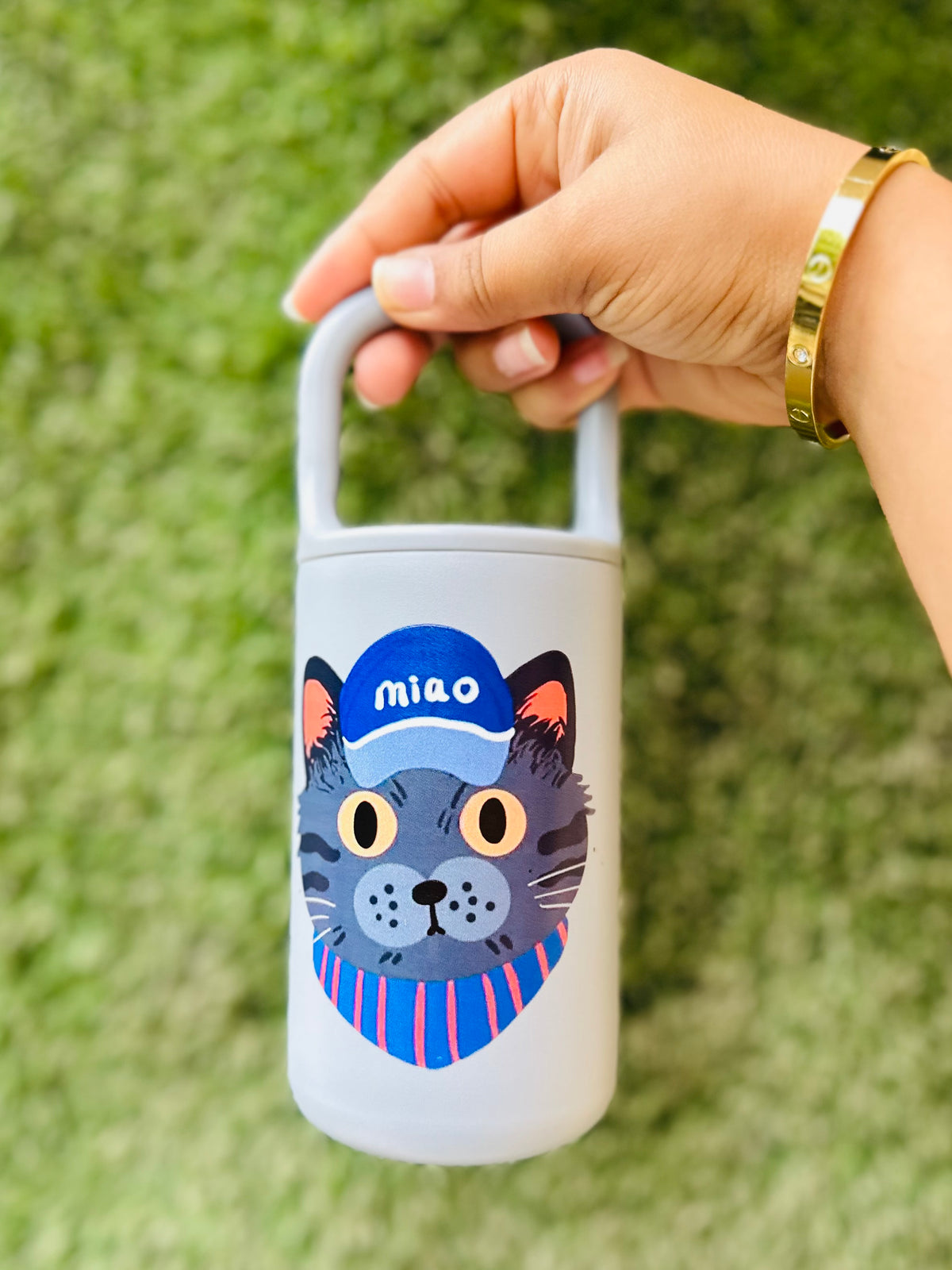Cute 400ml Stainless Steel 304 Leakproof Food Jar | Insulated Fruits, Soup & Noodle Container