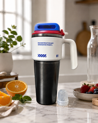 1000ml Stainless Steel Gym Shaker Tumbler with Handle & Straw