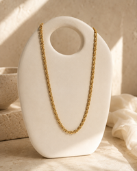 Gold Designer Link Chain Necklace for Women | Elegant Long Chain Necklace | Statement Minimalist Jewellery