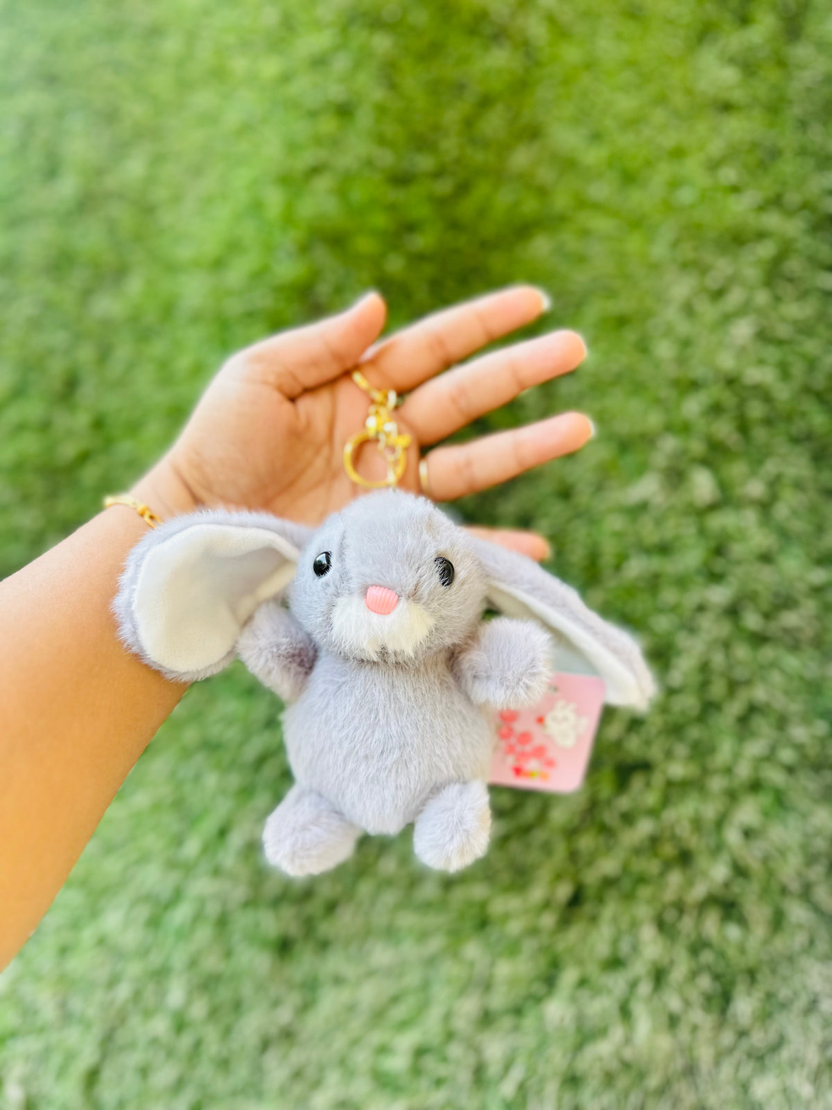 Cute Bunny Plush Keychain | Soft Fluffy Rabbit Bag Charm & Keyring | Adorable Bunny Keychain