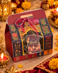 Diwali Gift Hamper with Shubh Labh, Makhana, Beetroot Chips and Candles
