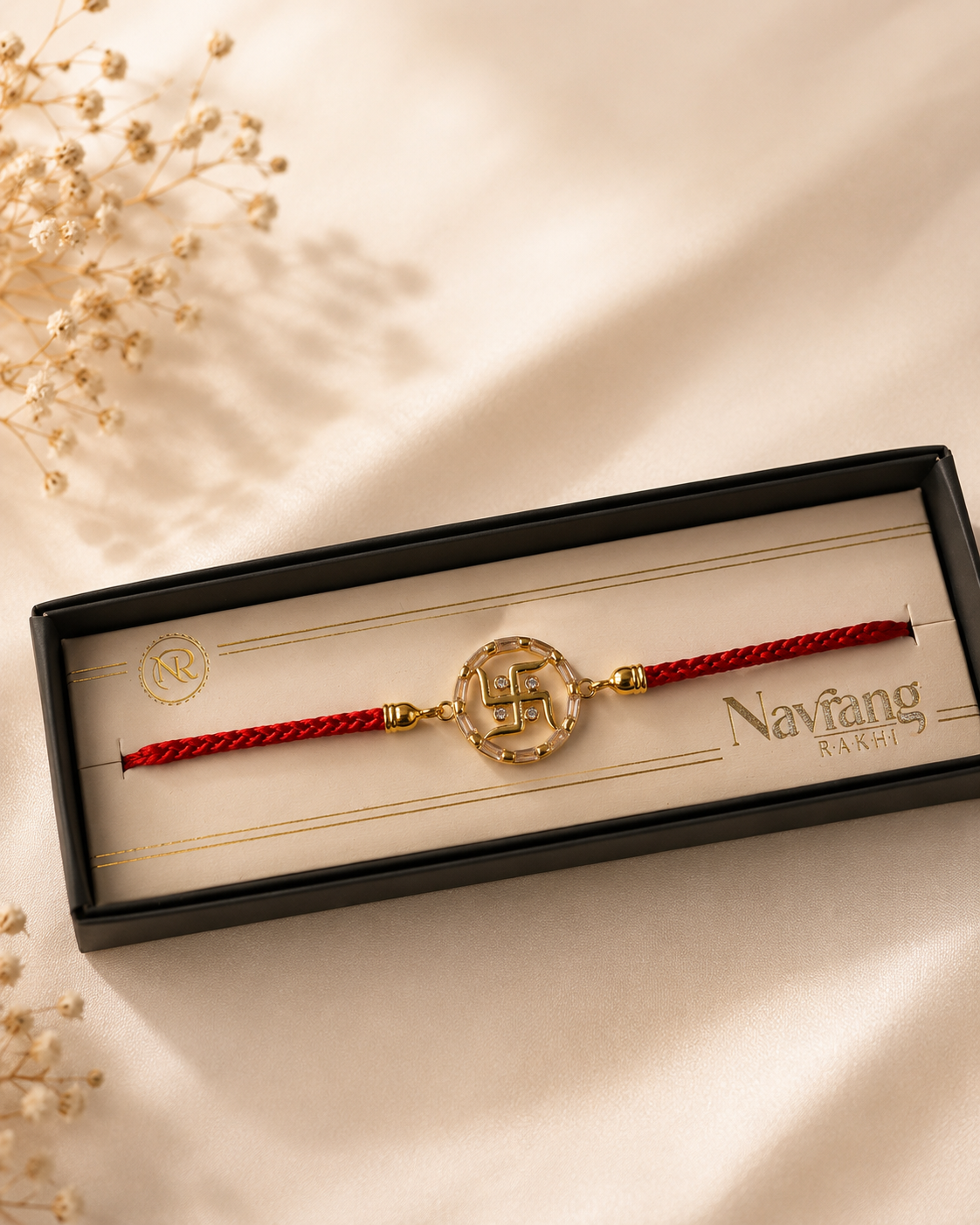 Premium AD Rakhi for Brother | American Diamond Designer Rakhi | Luxury Rakhi Gift | 3 Exclusive Variants