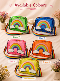 Rainbow Clear Sling Bag