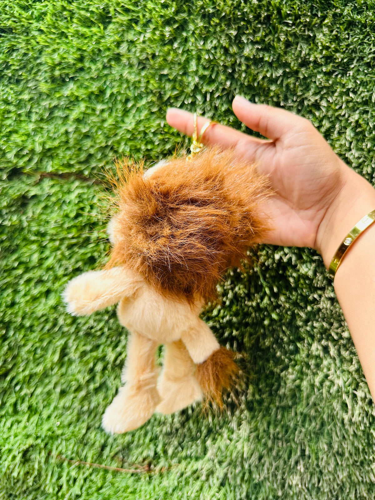 Cute Lion Plush Keychain for Kids & Girls | Soft Lion Bag Charm & Backpack Accessory | Cute Animal Keyring