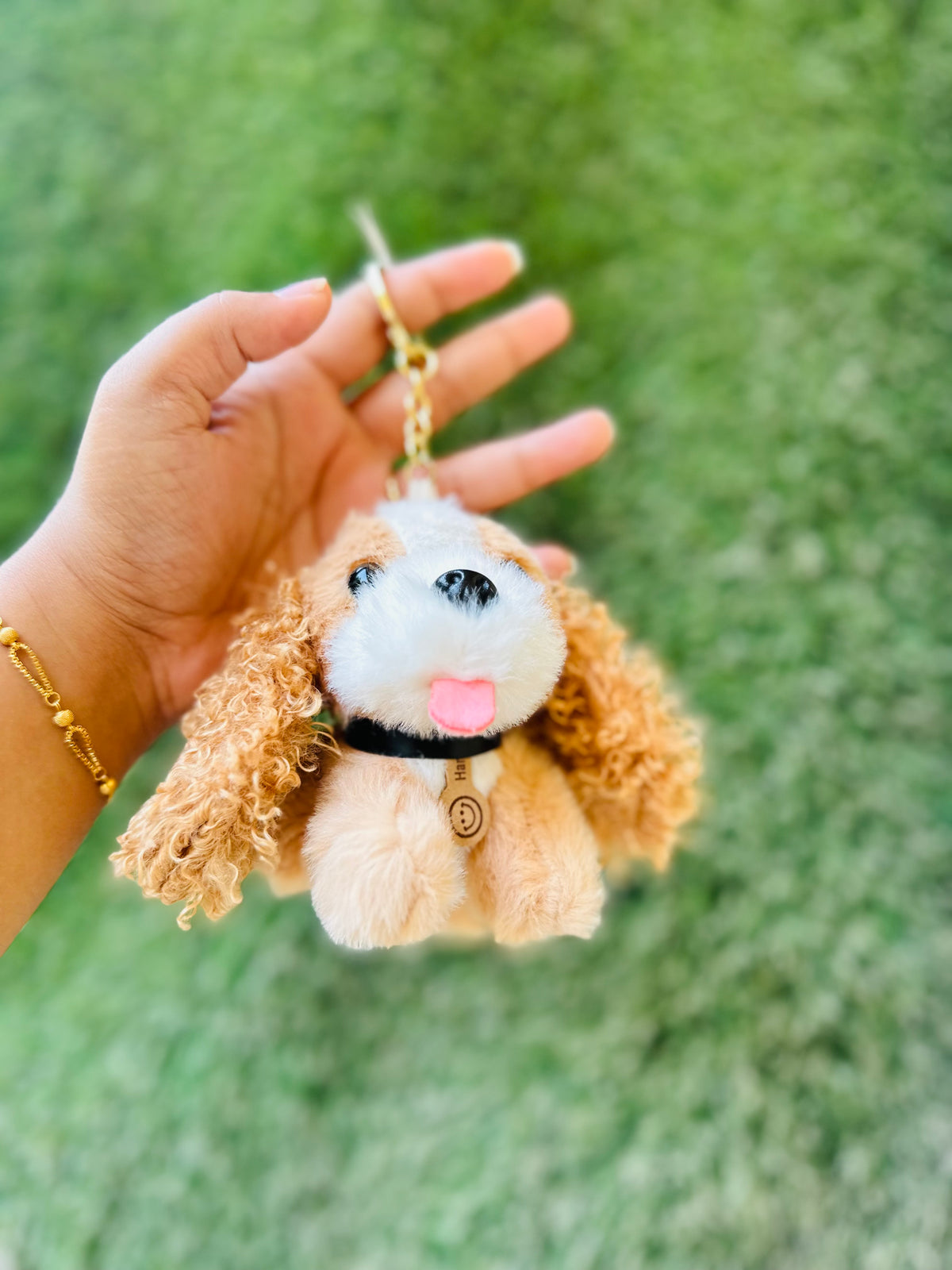 Cute Plush Puppy Keychain | Soft Dog Bag Charm & Keyring | Adorable Puppy Keychain