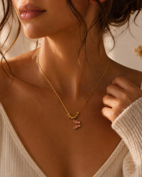 Anti Tarnish Pink Butterfly Pendant Necklace | Elegant Butterfly Necklace for Women