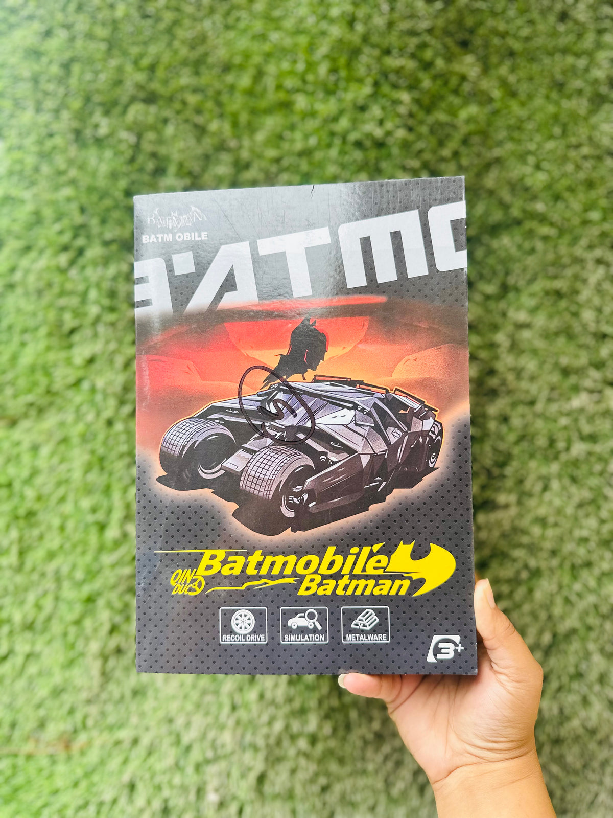 Batman Metal Toy Cars Set | Batmobile Die-Cast Metal Cars | Recoil Pull-Back Cars | Kids 3+
