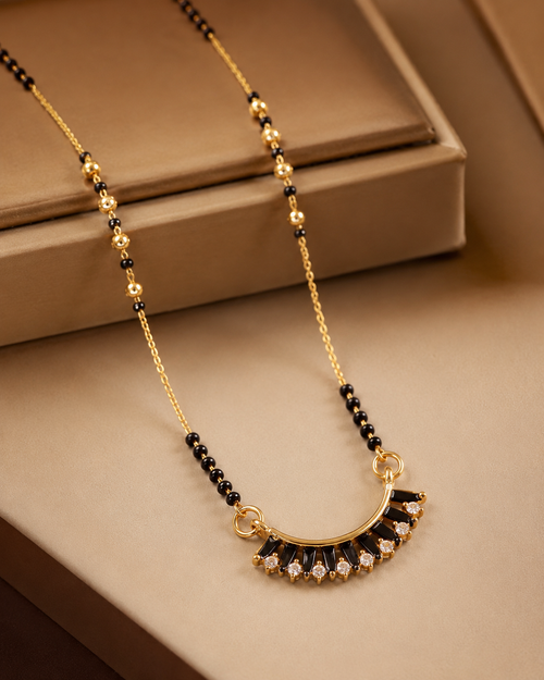 Anti Tarnish Black Stone Mangalsutra for Women | Daily Wear