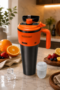 1000ml Stainless Steel Gym Shaker Tumbler with Handle & Straw