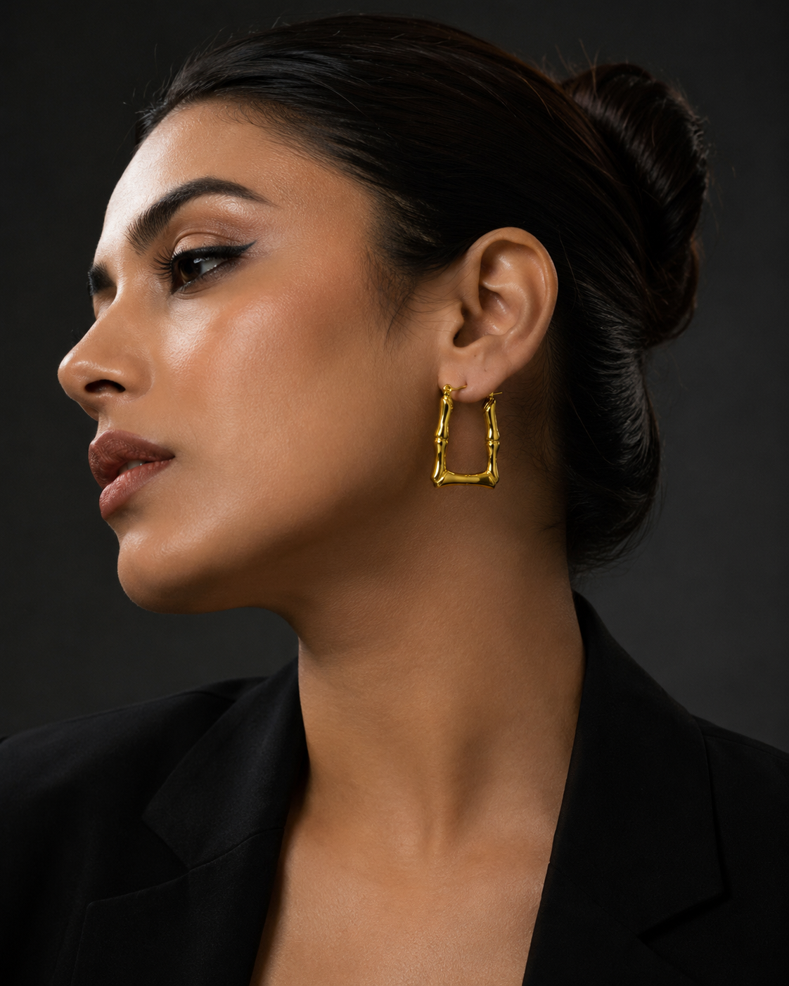 Combo of 2 Anti Tarnish Gold Hoop Earrings | Waterproof Stainless Steel