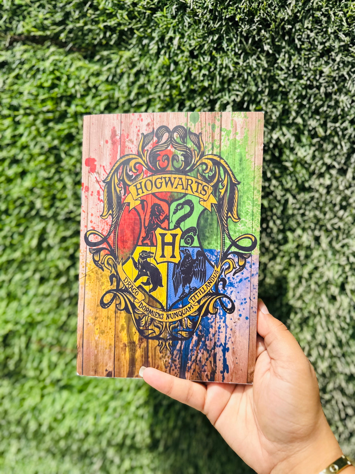 Premium Harry Potter Stationery Combo | 4 Hogwarts House Ball Pens, A5 Notebook & Harry Potter Keychain | Gift Set for Harry Potter Fans