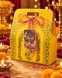 Diwali Gift Hamper with Festive Decor and Decorative Candles