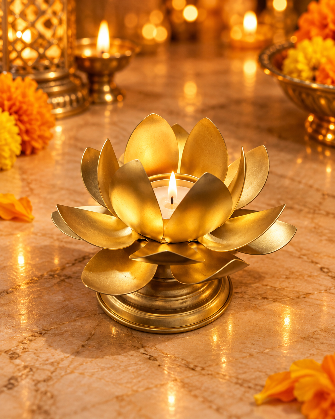 Diwali Gift Hamper with Shubh Labh, Makhana, Beetroot Chips and Candles
