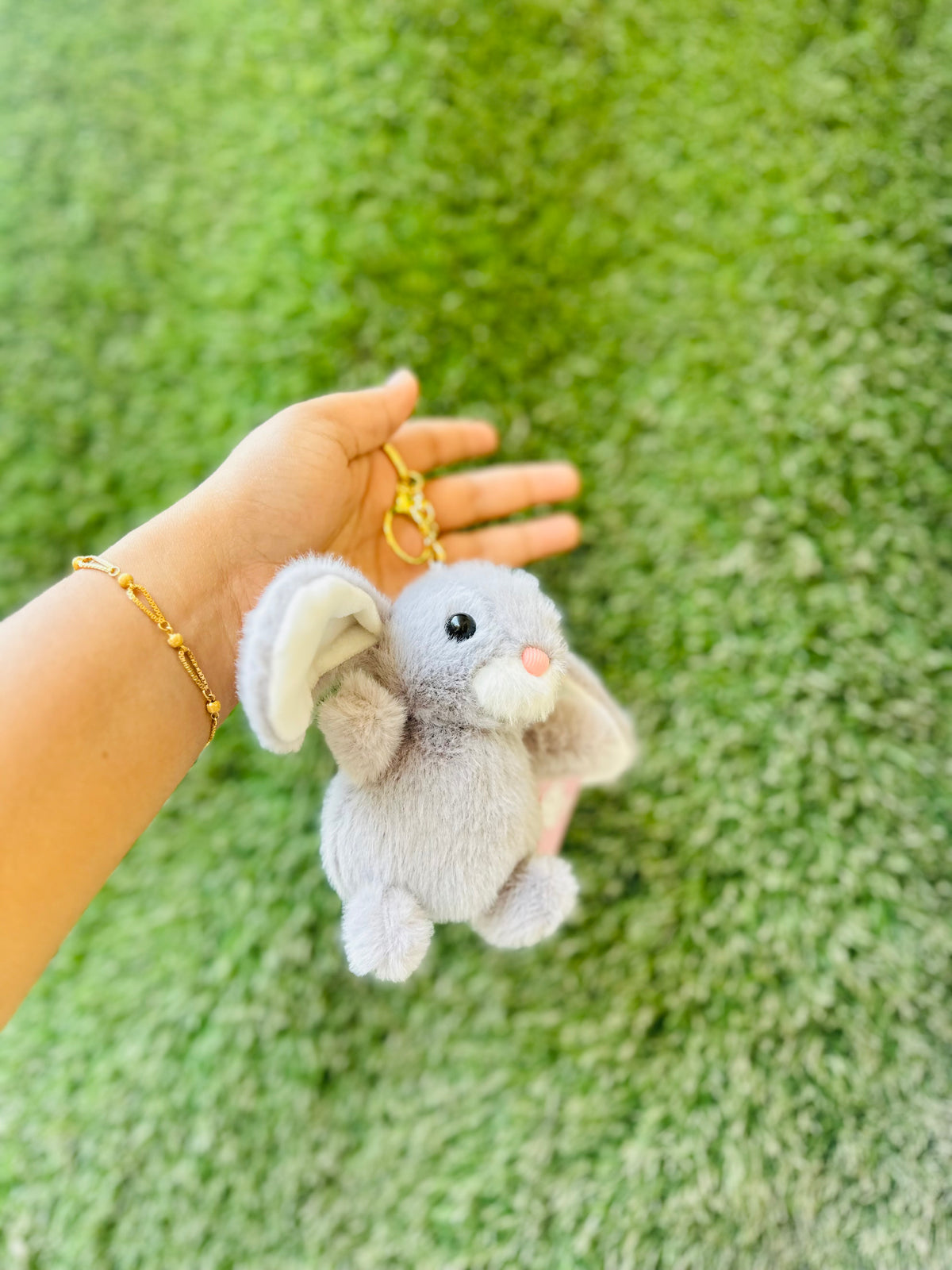 Cute Bunny Plush Keychain | Soft Fluffy Rabbit Bag Charm & Keyring | Adorable Bunny Keychain