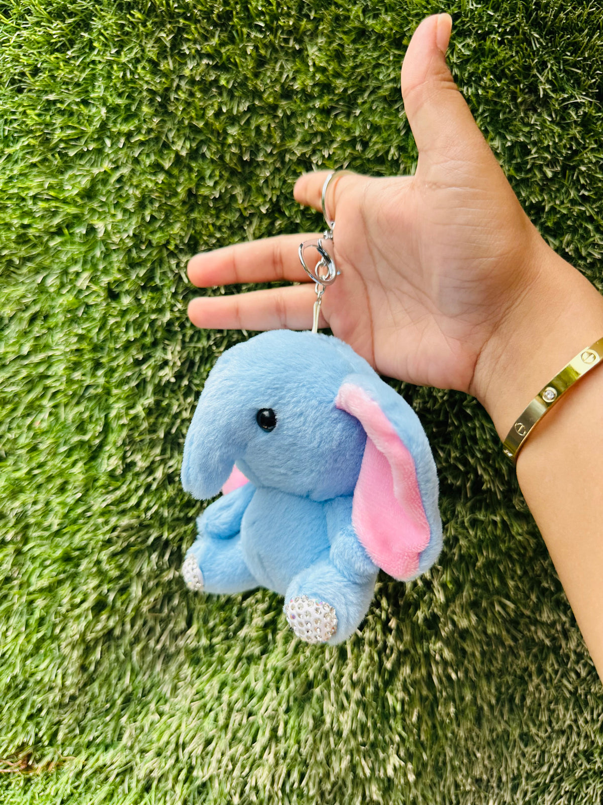 Cute Elephant Plush Keychain | Soft Elephant Bag Charm with Clip for Kids, Girls & Gifting