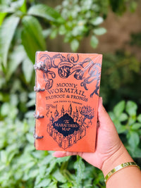 Harry Potter Marauder’s Map Leather Diary – Hogwarts Themed Vintage Journal