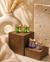 Crystal Bow Bliss Earrings