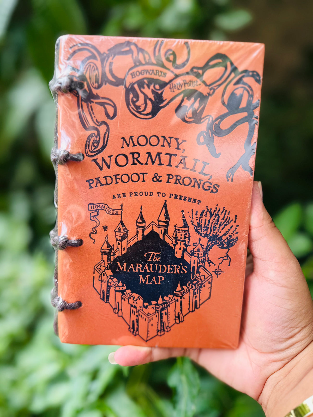 Harry Potter Marauder’s Map Leather Diary – Hogwarts Themed Vintage Journal