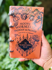 Harry Potter Marauder’s Map Leather Diary – Hogwarts Themed Vintage Journal
