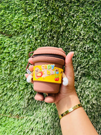Cute Cappy Bear Coin Pouch with Rotating Arms & Feet | Mini Zipper Coin Purse for Kids, Girls & Gifting – 2 Colours